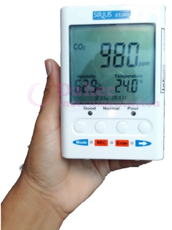 Medidor portátil de temperatura y humedad - DAHECINST